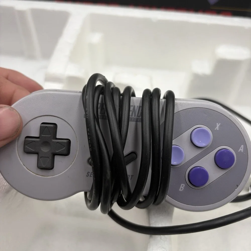 Super Nintendo SNES Super Set Console w/ Box, Super Mario World, OEM Controller